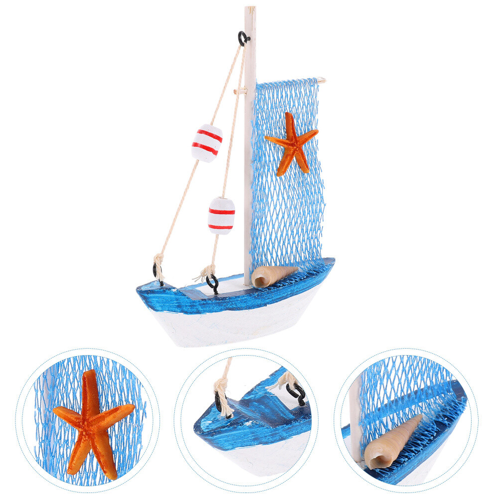 Ornement De Modèle Voile Voilier Miniature Bureau Décoration Maison Des