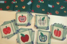 Vtg 81 pc Lot Cheater Quilt Blocks Fabric A i...