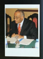  Salim Ahmed Salim Signed Photo (Back) / Autographed Tanzanian Politician