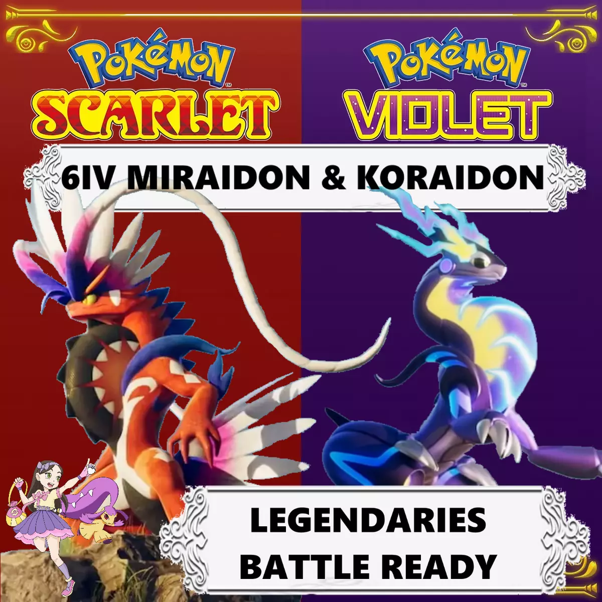 Pokemon Scarlet and Violet  Miraidon - Location, Stats, Best