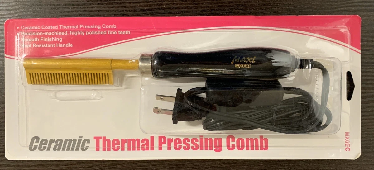 Electric Hot Comb Hair Straightener Electrical Straightening Comb Curling  Iron for Natural Black Hair Wigs Pressing Combs with Lace Glue Hair Wax