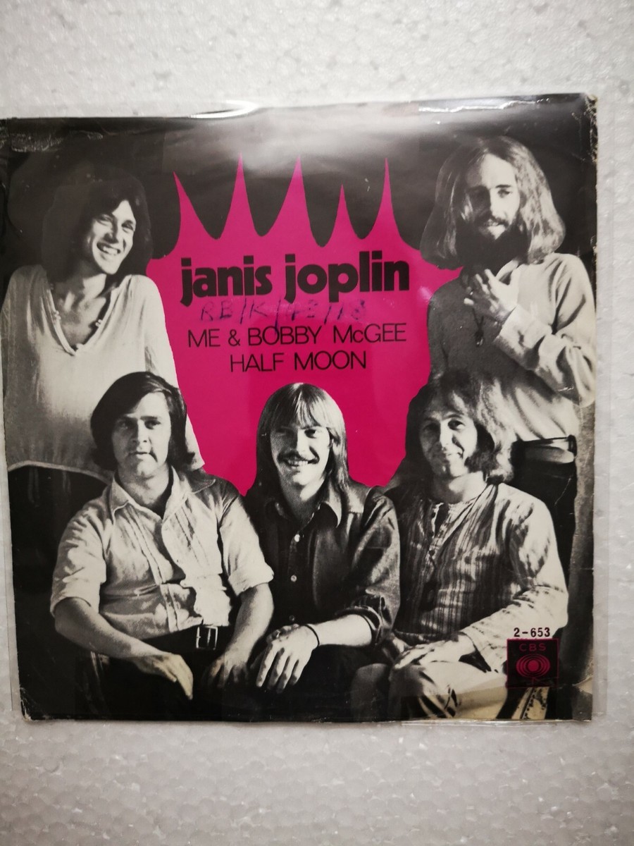 Janis Joplin Me & Bobby McGeeHalf Moon  Malaysia 60s CBS Single | eBay