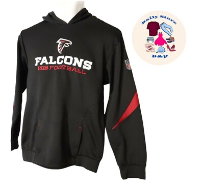 Reebok On Field NFL Teen's Atlanta Falcons Hoodie L (14-16) Pullover Pre-Owned..