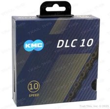 KMC DLC 10 Black 10-Speed Bicycle Chain fits Campagnolo SRAM Shimano