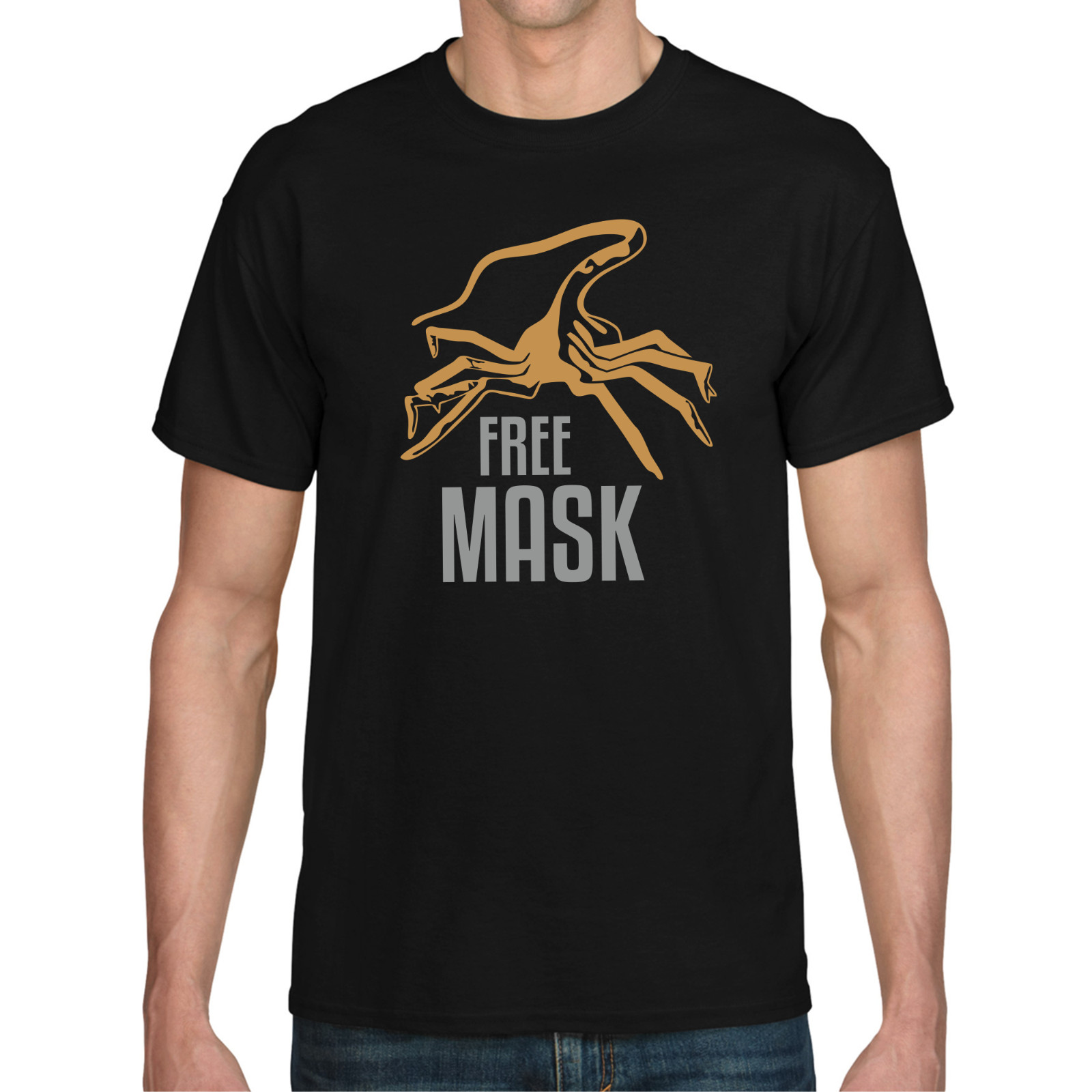 Gratis Máscara Facehugger Alien Xenomorph de Protección Eslogans Divertido Broma