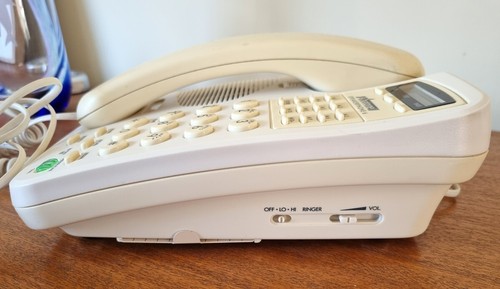 Binatone głośnik 6. Biały przewodowy telefon stacjonarny. Telefon przewodowy. Początek lat 2000. - Zdjęcie 3 z 4