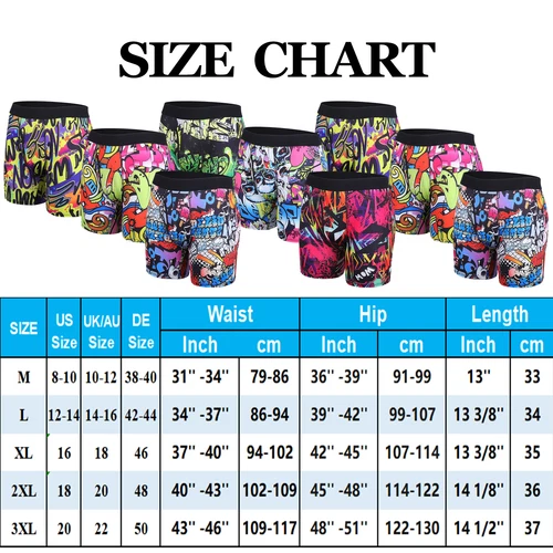 Men's Underwear Boxer Briefs Bamboo Viscose Trunks Soft Comfortable Multipack US - Picture 3 of 28