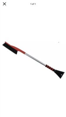 Auto Drive 35in Snow brush Long Reach Scrape Ice Light Weight Aluminum Foam Grip