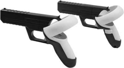 Pistol Gun Grip Case For Oculus Quest 2 VR Headset Controllers Shooting FPS Game