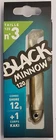 Fiiish Black Minnow No.3 Lures  -  Wrasse  Cod  Sea Trout  Bass  Pollock