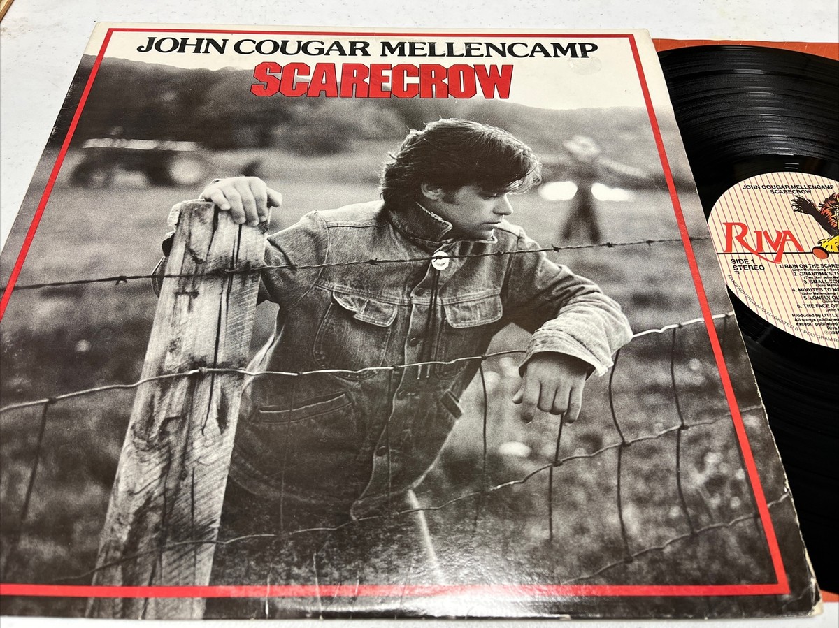 T-shirt Vintage John Cougar Mellencamp Scarecrow Tour - Double Face, Tailles S à 5XL, Neuf