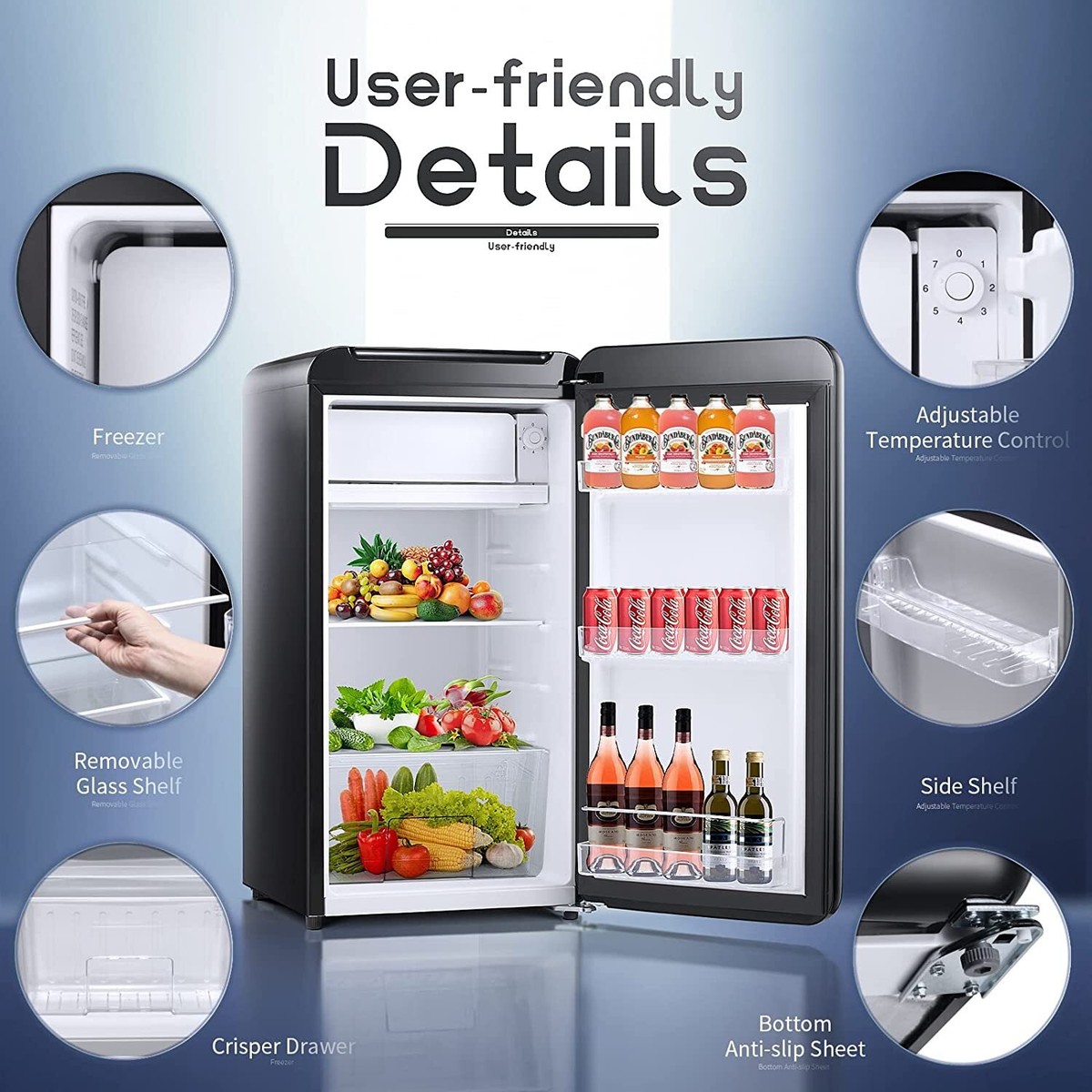 Mini Freezer Types 2.1 Cubic Foot Mini Freezer Antarctic Star 2.1 Cu.Ft Upright Mini ...