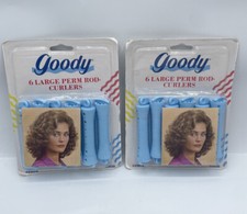 Lot of 2 Vintage 1995 Goody 6 Large Perm Rod Curlers New In Box