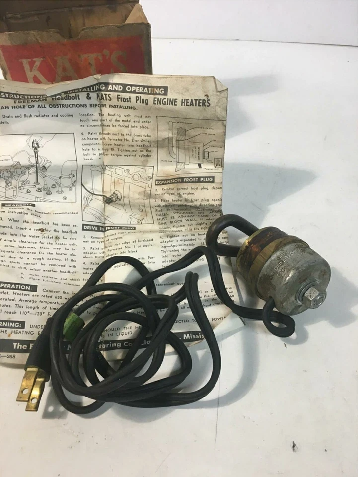 NOS 1950s 60s Kat Engine Heater - K65S-CS - C57 - Image 2 of 4