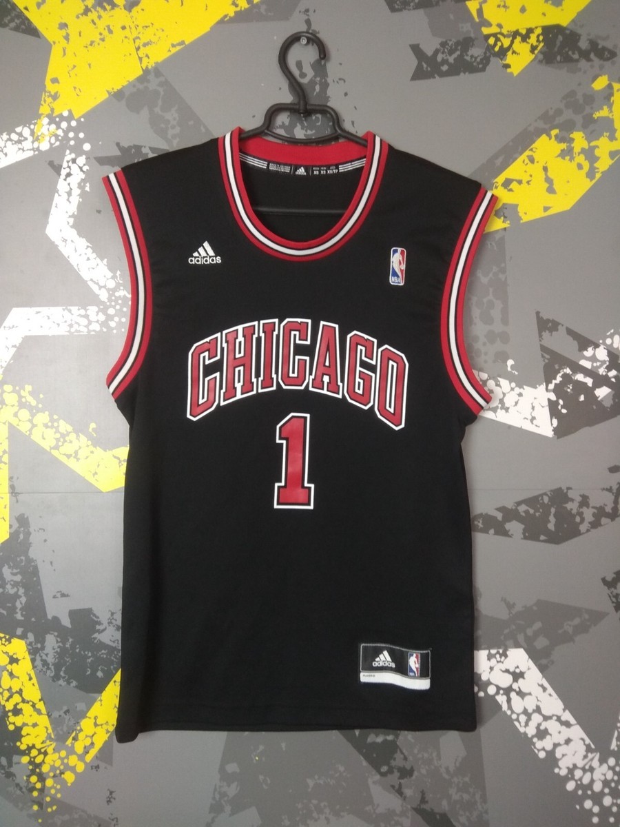 Derick Rose Chicago Bulls Jersey NBA Basketball Shirt Adidas Mens