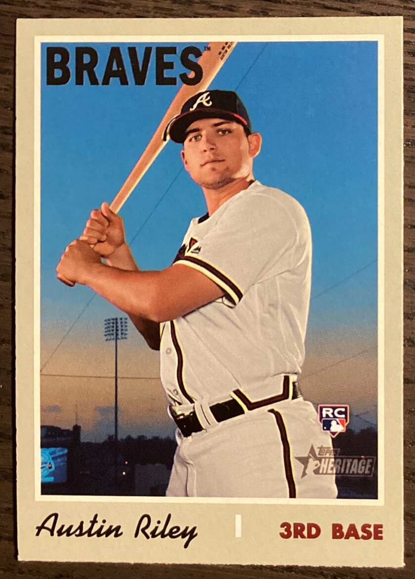 2019 Topps Heritage High Number Austin Riley #614 Rookie Card! Braves! #2446