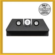 Night Fision Night Sight Set for CZ-USA P-07/P-09 in White Tritium Front Ring