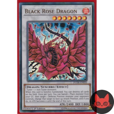 Yugioh Schwarzer Rosendrache DUDE-DE010 Ultra Rare 1. Auflage NM