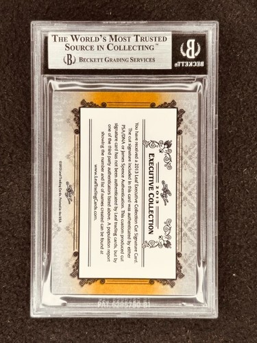 George Blanda 2013 Leaf Masterpiece Cut Signature autograph card 1/1 JSA Raiders - Picture 2 of 2
