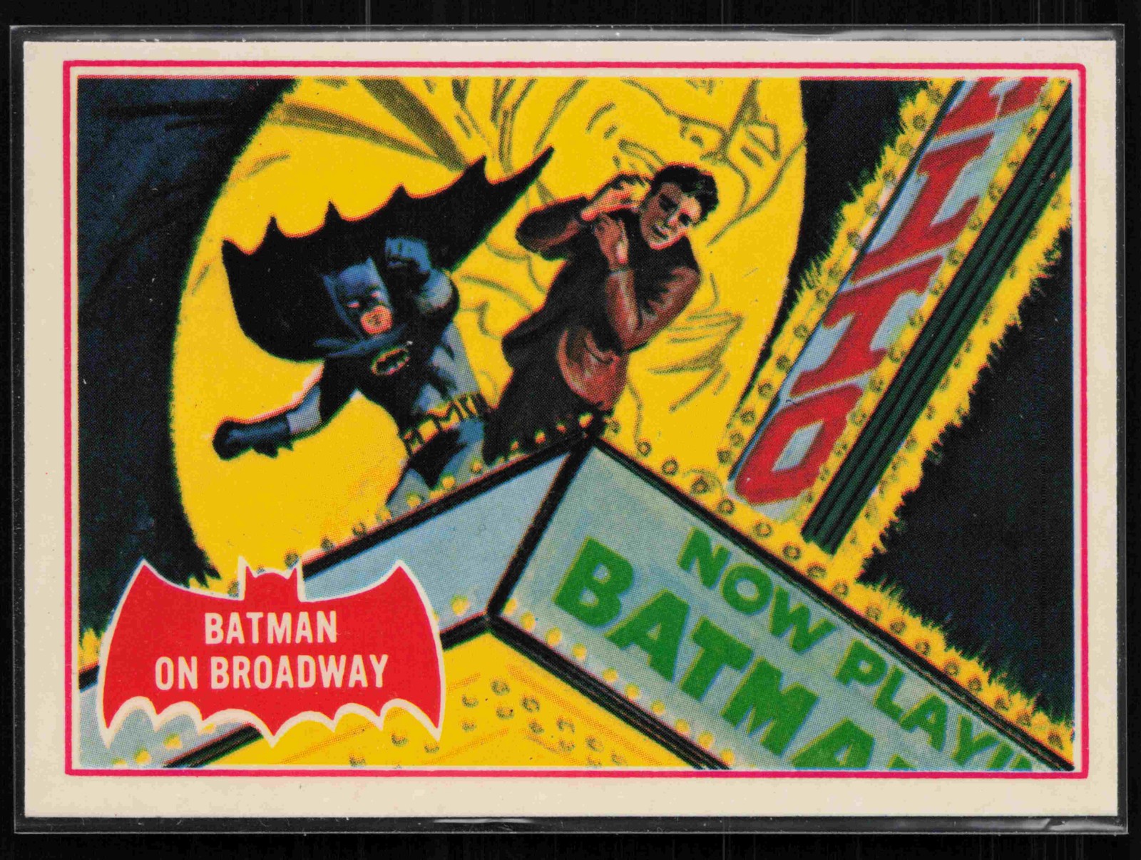 1989 Topps Batman 66' Deluxe Reissue Edition #44A Batman on Broadway NM
