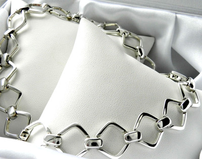  TRAUMHAFTES ALTES FLORENZ  60g Sterling Silber 925 voll HM Choker Halsband Halskette