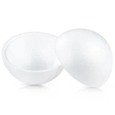 2 Pack Half Sphere Foam Balls for Crafts - 7.8" Large Hollow Dome for Crafts