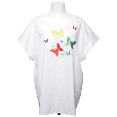 Verse, T-shirt, Größe: 44, Weiß/Mehrfarbig, Baumwolle/Polyester, Sonstiges #CgE