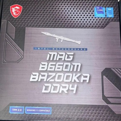 MSI MAG B660M BAZOOKA DDR4 Motherboard Used As-Is Gaming PC Part Junk