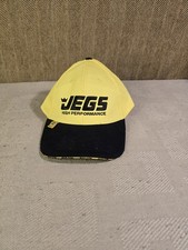 Jegs Hat Baseball Cap Snapback Yellow High Performance Auto Parts Racing Osfa
