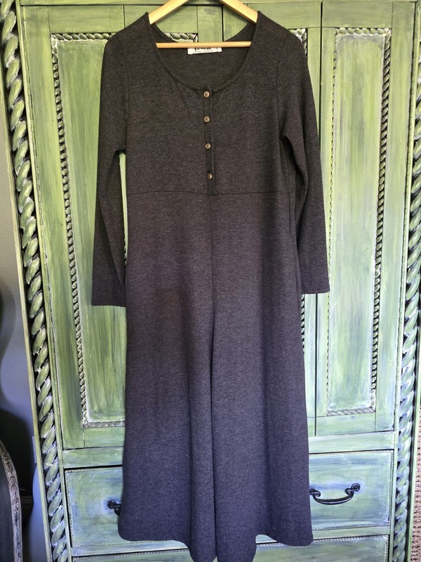 Womans BOHO Large Wide Leg Brown Simply Comfort Jumpsuit Three Bird Nest