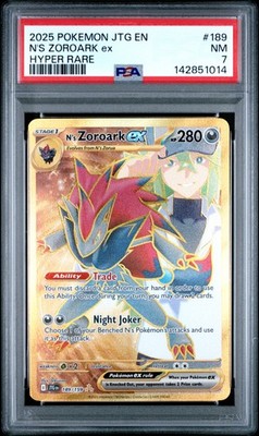 2025 POKEMON JTG EN-JOURNEY TOGETHER HYPER RARE #189 N'S ZOROARK