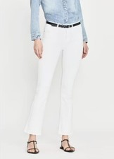 NWT FRAME sz 25 Le Crop Mini Boot Jeans in Blanc