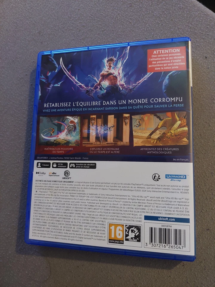 Prince of Persia: The Lost Crown – PS5 – Très bon état, photo 3 sur 4