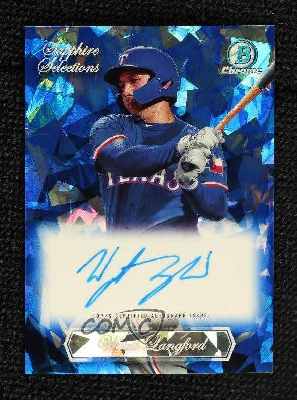 2023 Bowman Chrome Draft Sapphire Edition Selections Wyatt Langford Auto 1d59
