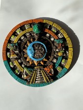 Placa de Pared Calendario Maya Azteca Piedra De Colección Arte Popular Mexicano Sol Piedra Decoración
