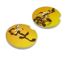 Officially Licensed Looney Tunes Automotive Ceramic Coasters Wile E. Coyote