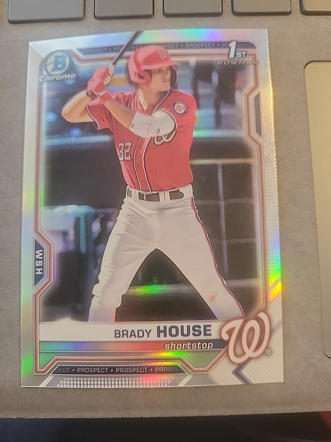 Brady House 2021 Bowman Chrome 1st Bowman Refractor #BDC-186 Nationals
