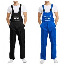 Custom Bib Overalls Pants Work Overalls Upload Your Logo or Name