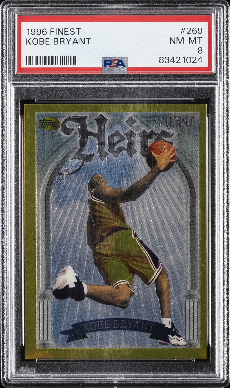 1996 FINEST #269 KOBE BRYANT PSA 8