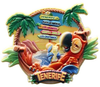 3D - TENERIFFA KANARISCHE INSELN Kühlschrankmagnet Stadt Souvenir Reiseerinnerung Geschenkidee