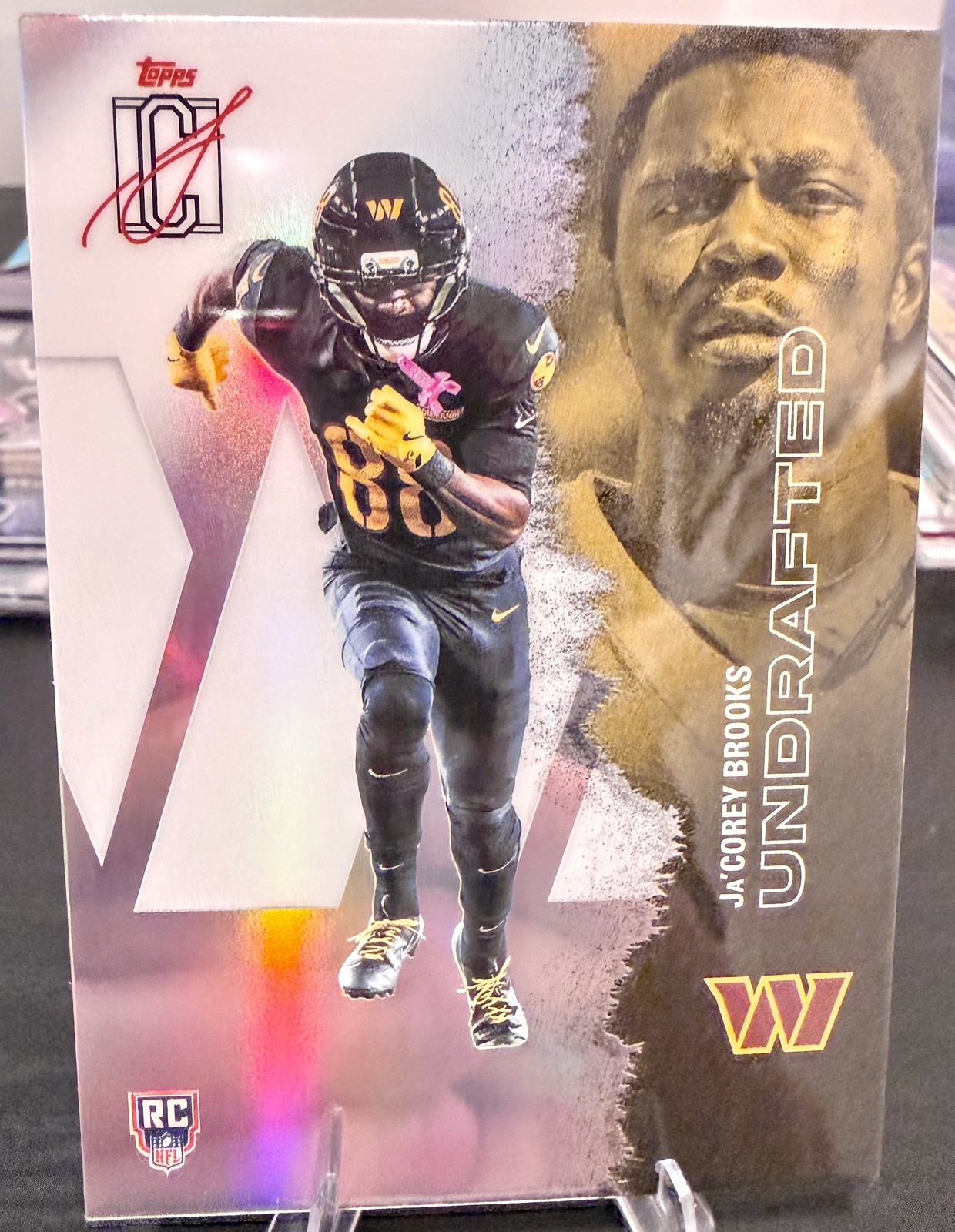 2025 Topps Signature Class Football Ja'Corey Brooks #243 Chrome RC Commanders