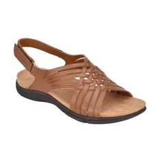 NEW Easy Spirit Women's Mar Sandals Brown Size 7.5M Slip On Comfort