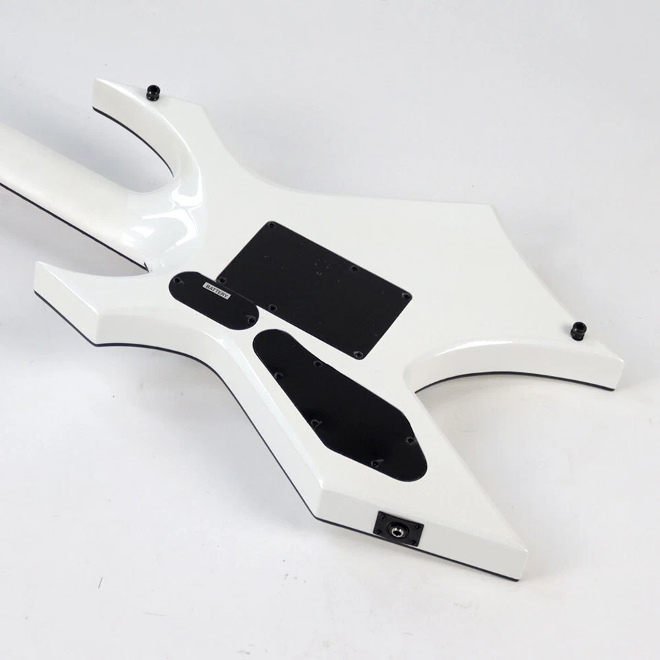 B.C.Rich Warlock Extreme 7 With Floyd Rose Gloss White Pearl String Electric Gui - Image 4 of 4