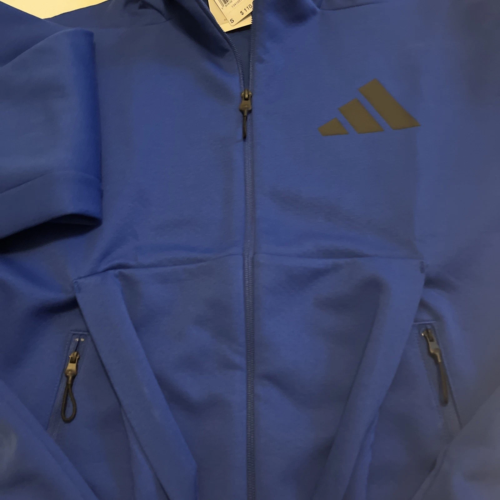 Adidas Track Jacket Men's S Full-Zip Hooded Team Blue JF6388 NWT $110 - product detail image 7