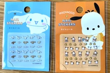 Sanrio Cinnamoroll & Pochacco Nail Stickers Set Daiso 2025 Cute Nail Art Decor