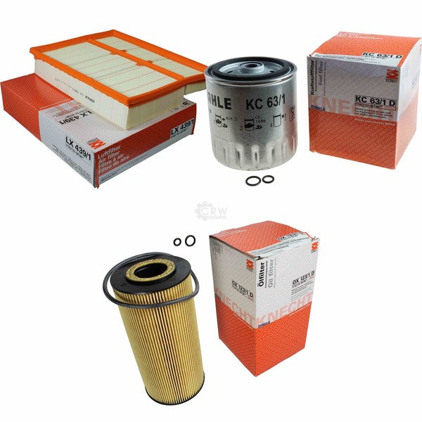 Mahle / Knecht Kraftstofffilter KC 63/1D Luftfilter LX 439/1 ÖLfilter OX 123/1D-image