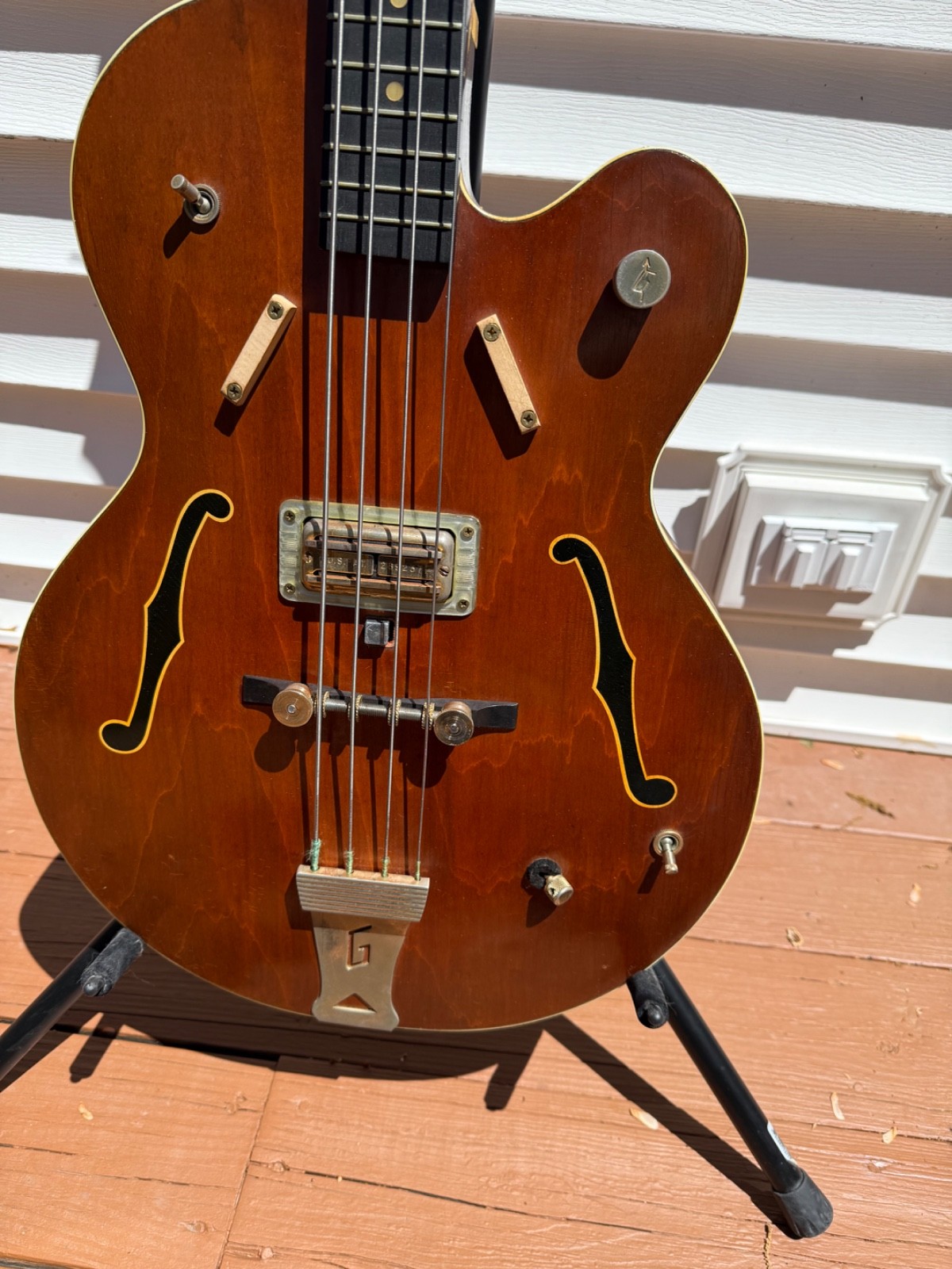 Vintage Gretsch Bass Guitar w /  Original Gretsch Case and Key