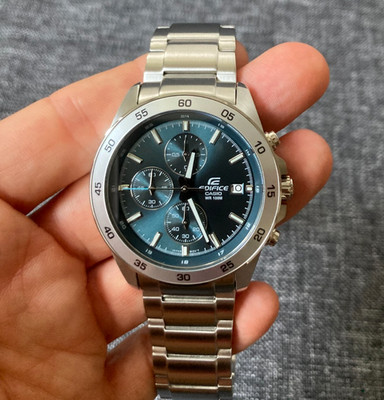 CASIO EDIFICE EFR-526D-2A STAINLESS STEEL ANALOGUE BLUE DIAL CHRONO BRAND NEW