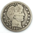 1910 O Barber Quarter 25C 90% Silver Appears to be VG