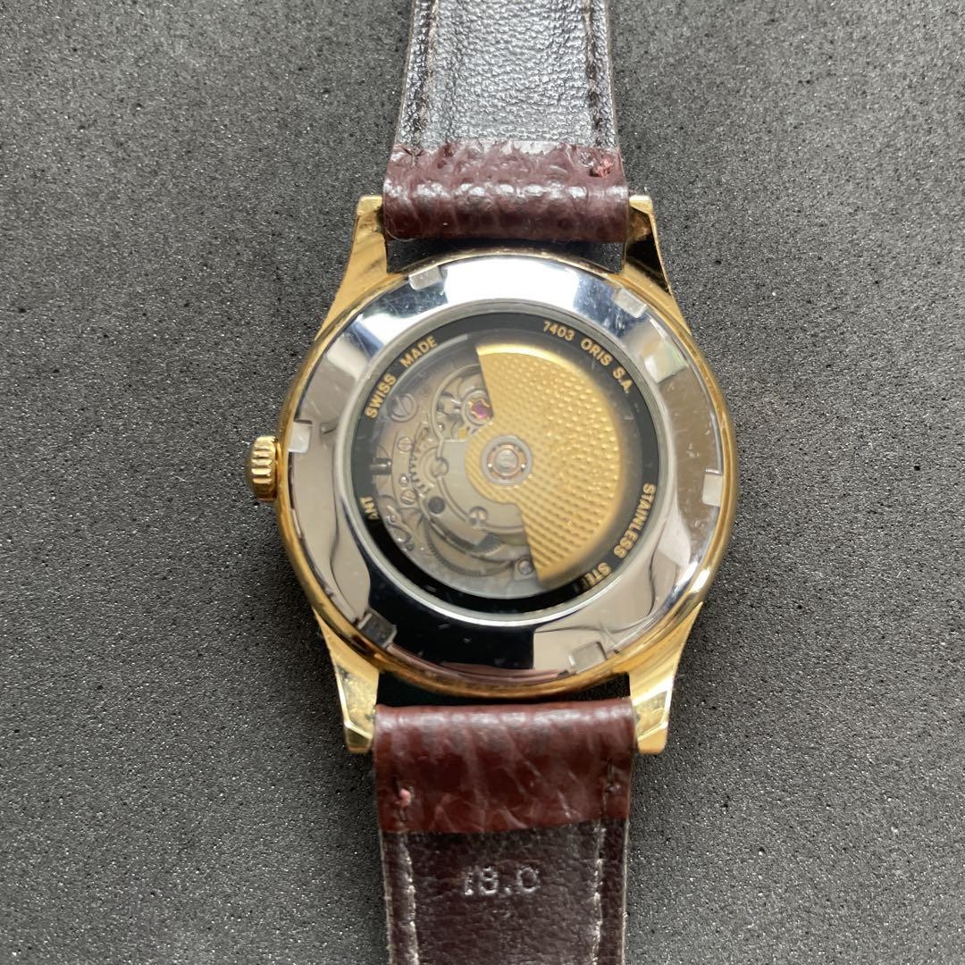 Oris 7403 Pointer Date Automatic Watch Exhibition… - image 3